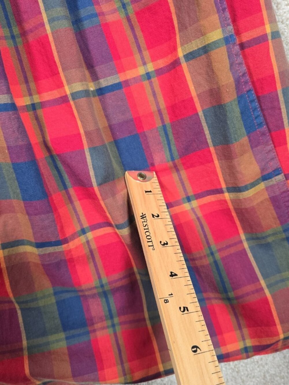 Liz Sport Vtg 2 Piece Dress Set Tartan Plaid Wrap Skirt & Shirt Academia Women M - Picture 15 of 16